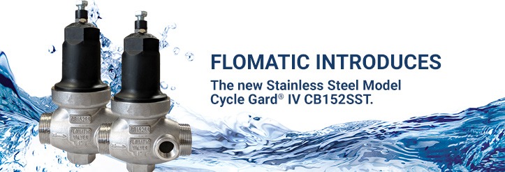 stainless steel model Cycle Gard IV direct acting constant pressure pump control valve