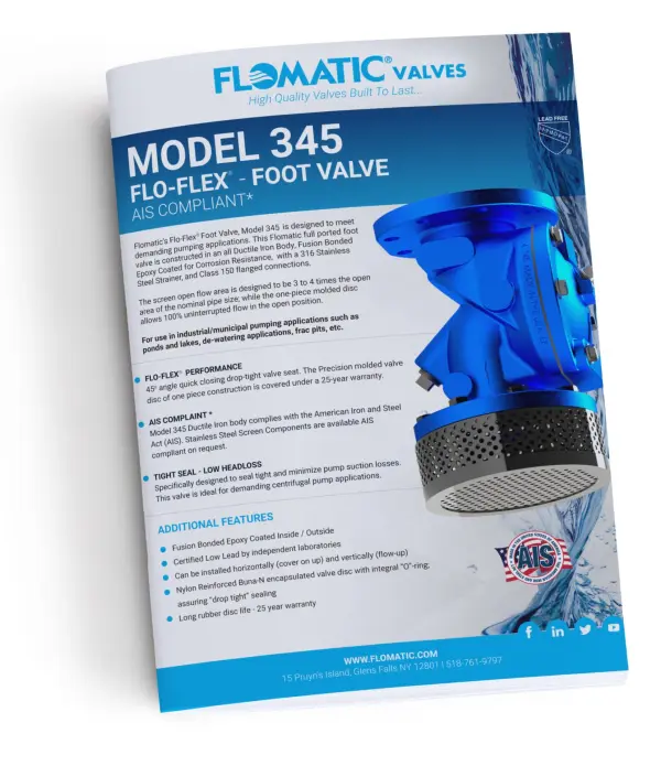 FloFlex Foot Valve 345 Literature