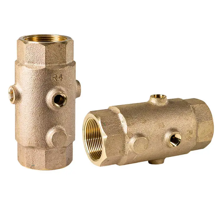 450 Degree F Max Temperature Single Tapped 500 psi Max Pressure 1 FPT x 1-1/4 MPT 1/8 NPT Tapped Port 1 FPT x 1-1/4 MPT Midwest Control CTLB1012T In-Tank Check Valve 1/8 NPT Tapped Port